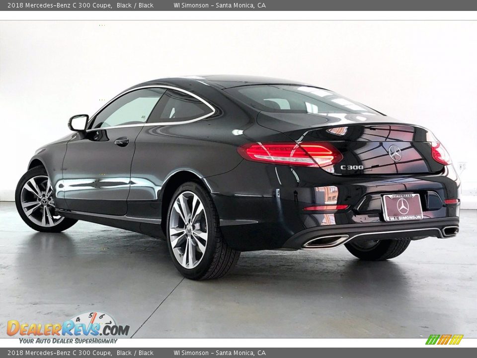 2018 Mercedes-Benz C 300 Coupe Black / Black Photo #10