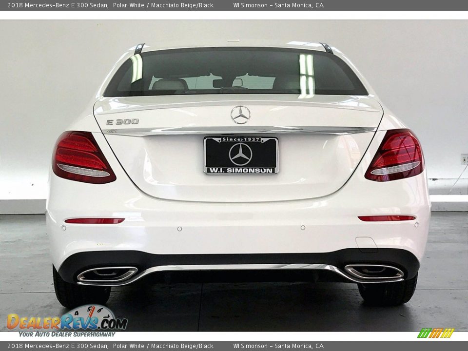 2018 Mercedes-Benz E 300 Sedan Polar White / Macchiato Beige/Black Photo #3