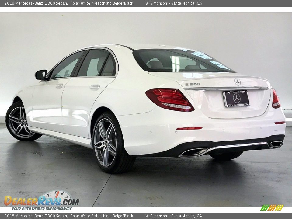 2018 Mercedes-Benz E 300 Sedan Polar White / Macchiato Beige/Black Photo #10