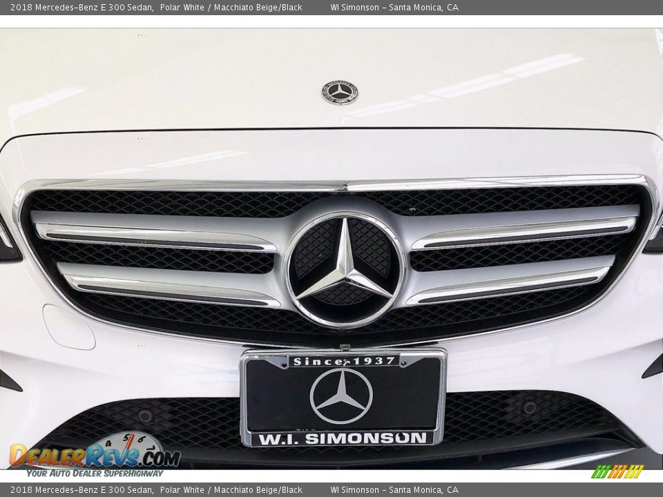 2018 Mercedes-Benz E 300 Sedan Polar White / Macchiato Beige/Black Photo #30