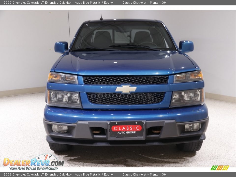 2009 Chevrolet Colorado LT Extended Cab 4x4 Aqua Blue Metallic / Ebony Photo #2