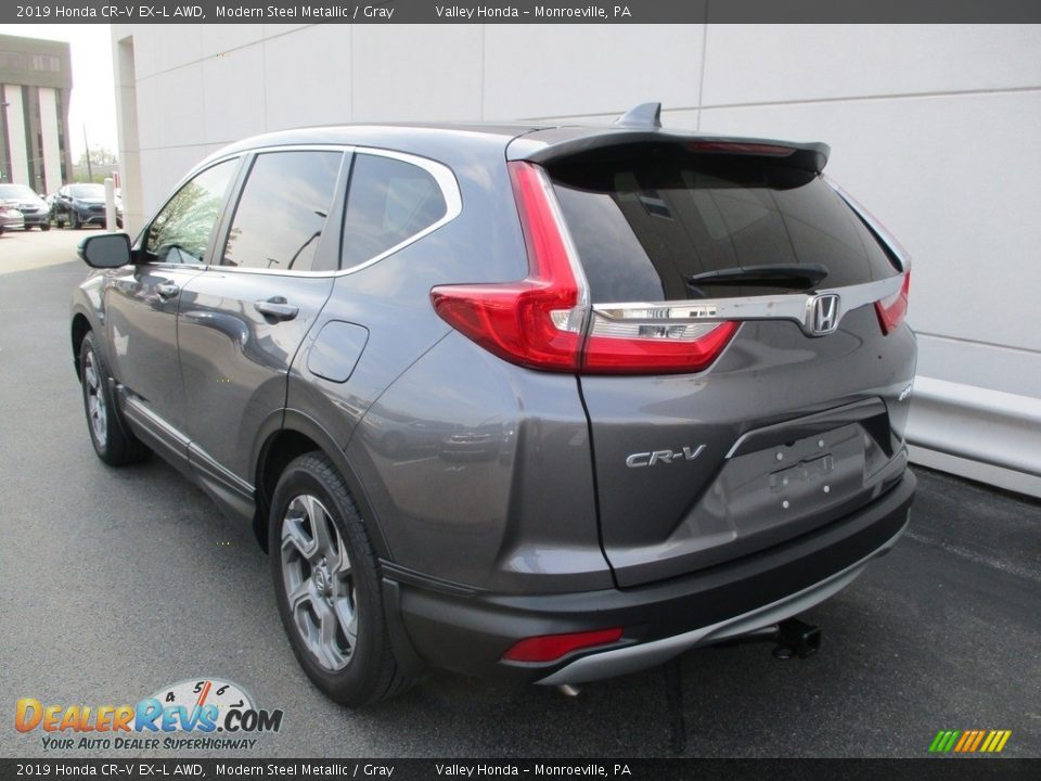 2019 Honda CR-V EX-L AWD Modern Steel Metallic / Gray Photo #3
