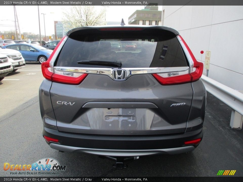2019 Honda CR-V EX-L AWD Modern Steel Metallic / Gray Photo #4
