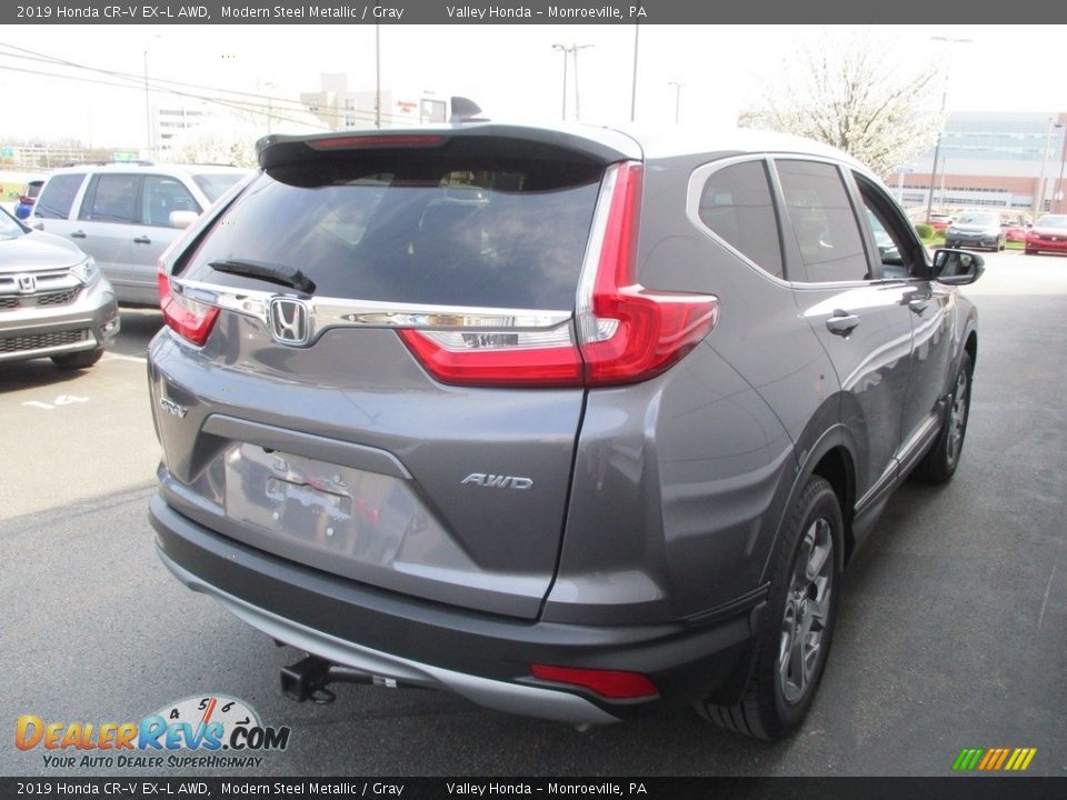 2019 Honda CR-V EX-L AWD Modern Steel Metallic / Gray Photo #5