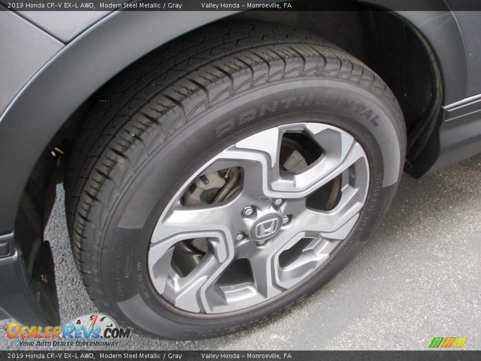 2019 Honda CR-V EX-L AWD Modern Steel Metallic / Gray Photo #6
