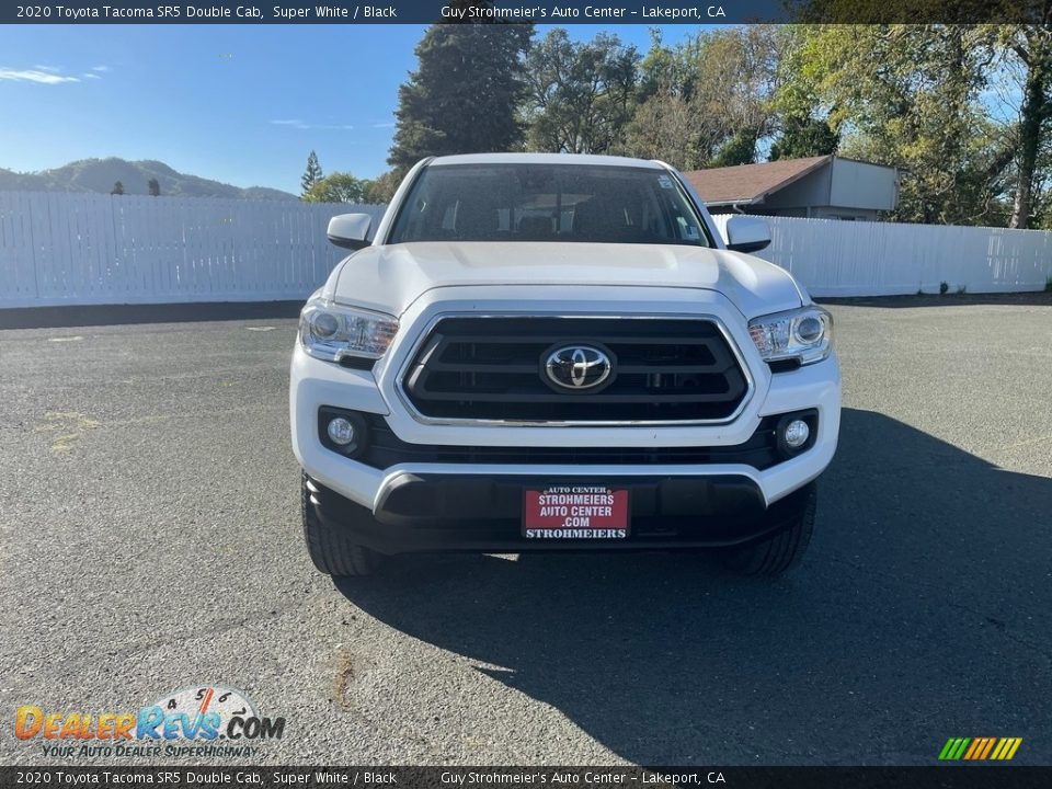 2020 Toyota Tacoma SR5 Double Cab Super White / Black Photo #2