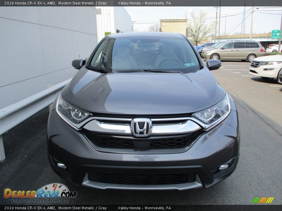 2019 Honda CR-V EX-L AWD Modern Steel Metallic / Gray Photo #8