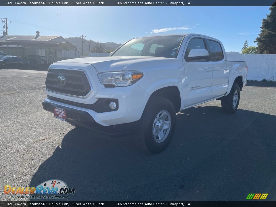 2020 Toyota Tacoma SR5 Double Cab Super White / Black Photo #3