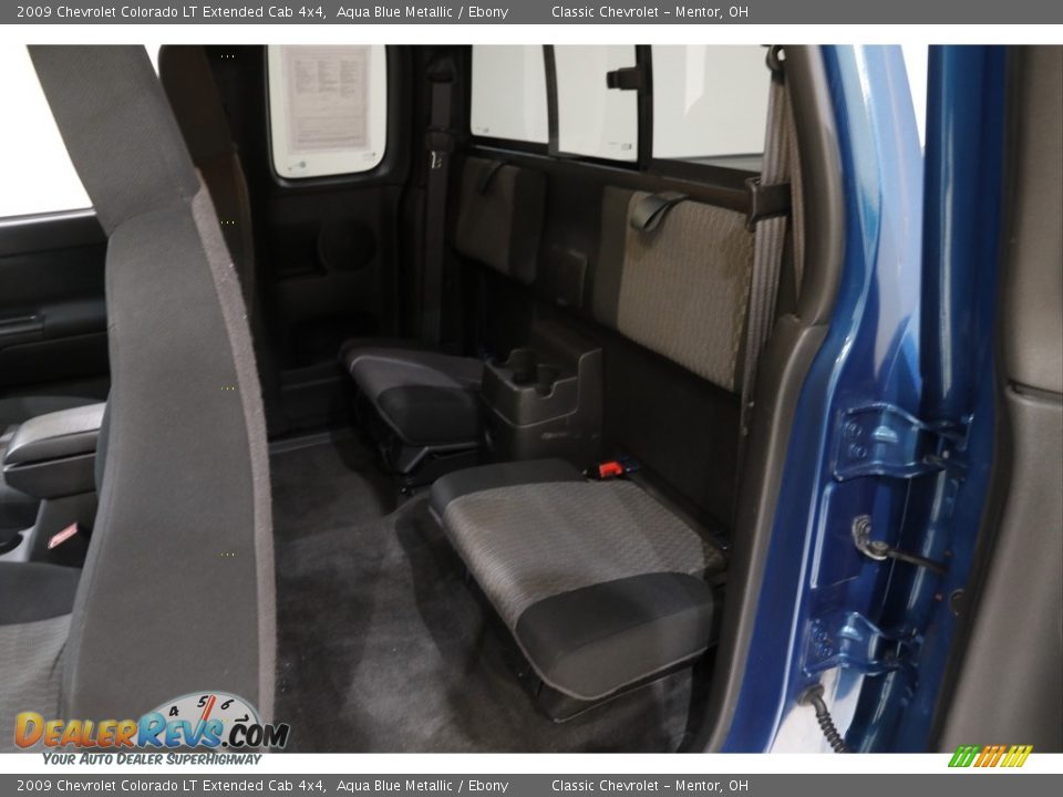 2009 Chevrolet Colorado LT Extended Cab 4x4 Aqua Blue Metallic / Ebony Photo #12
