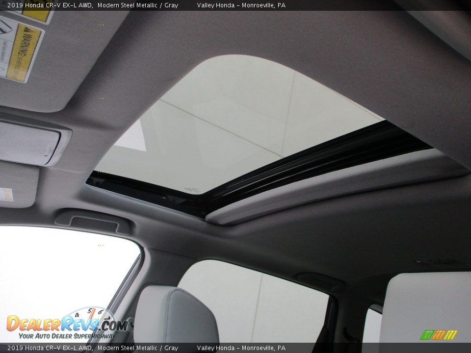 2019 Honda CR-V EX-L AWD Modern Steel Metallic / Gray Photo #11