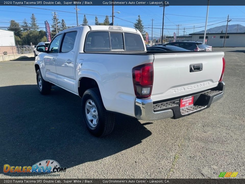 2020 Toyota Tacoma SR5 Double Cab Super White / Black Photo #5