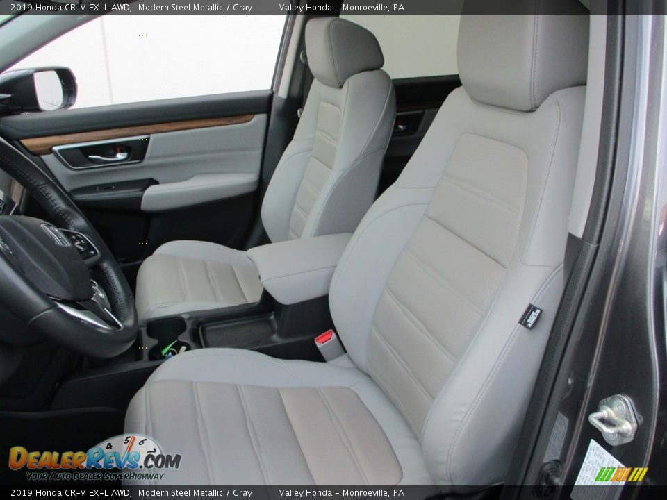 2019 Honda CR-V EX-L AWD Modern Steel Metallic / Gray Photo #12