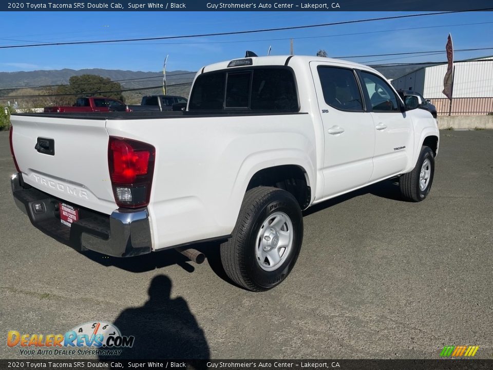 2020 Toyota Tacoma SR5 Double Cab Super White / Black Photo #7