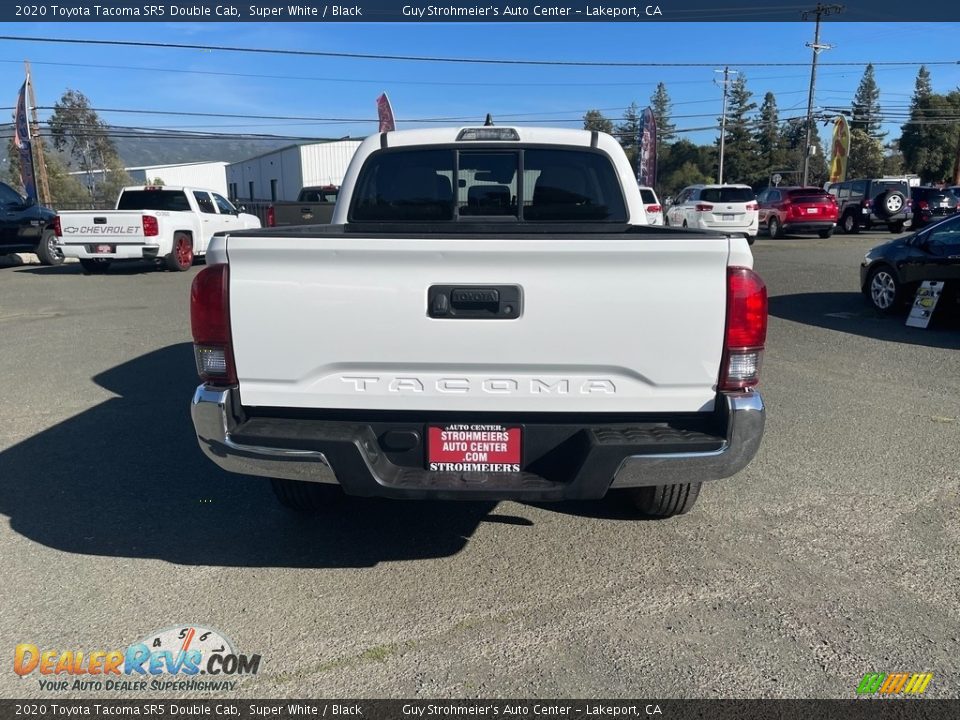 2020 Toyota Tacoma SR5 Double Cab Super White / Black Photo #8