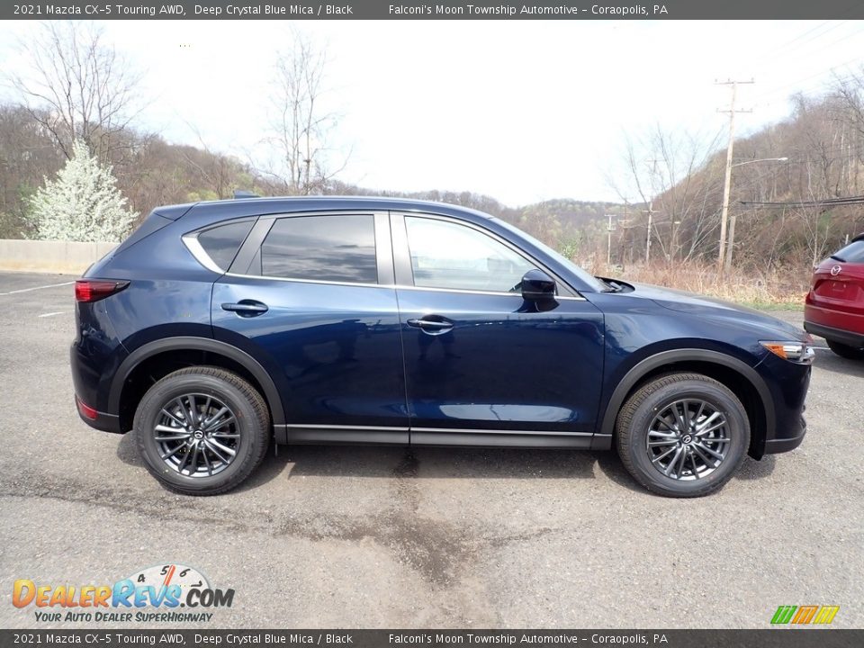 2021 Mazda CX-5 Touring AWD Deep Crystal Blue Mica / Black Photo #1