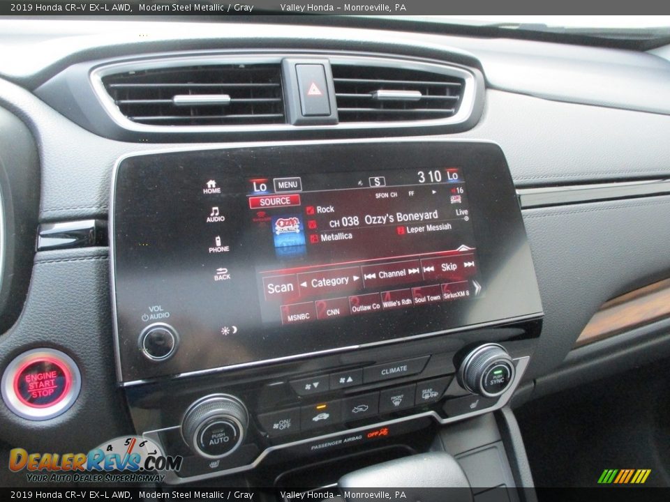 2019 Honda CR-V EX-L AWD Modern Steel Metallic / Gray Photo #15