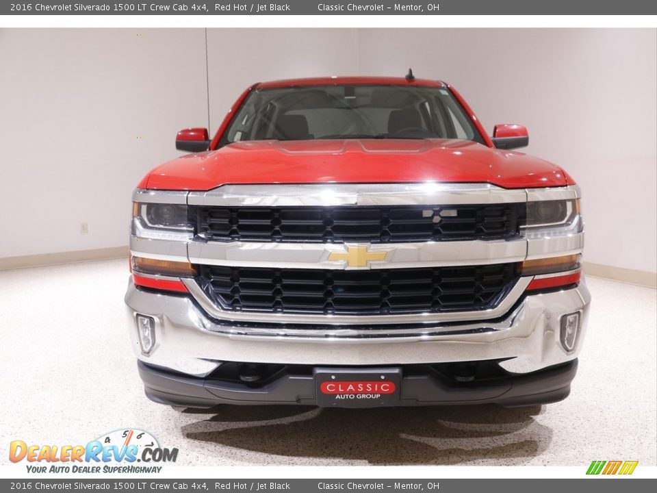 2016 Chevrolet Silverado 1500 LT Crew Cab 4x4 Red Hot / Jet Black Photo #2