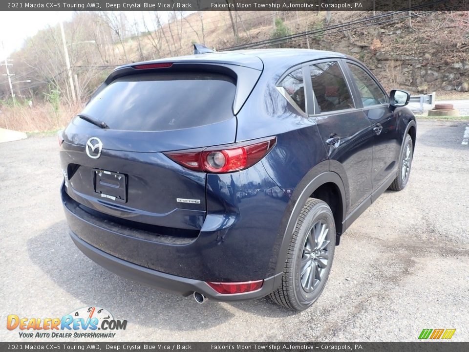 2021 Mazda CX-5 Touring AWD Deep Crystal Blue Mica / Black Photo #2