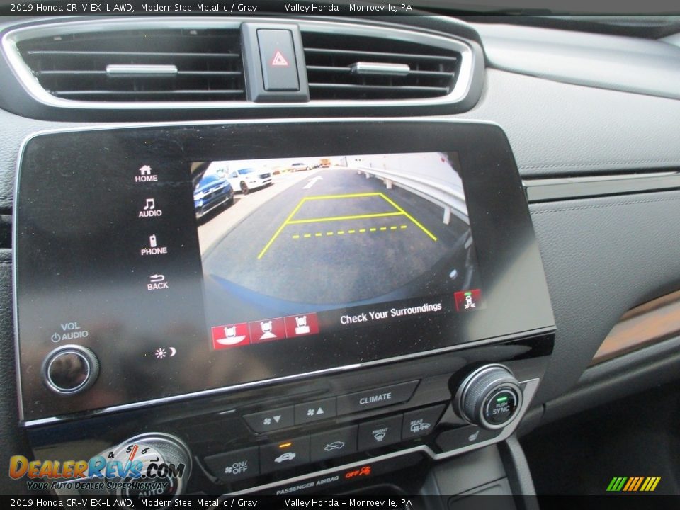2019 Honda CR-V EX-L AWD Modern Steel Metallic / Gray Photo #16
