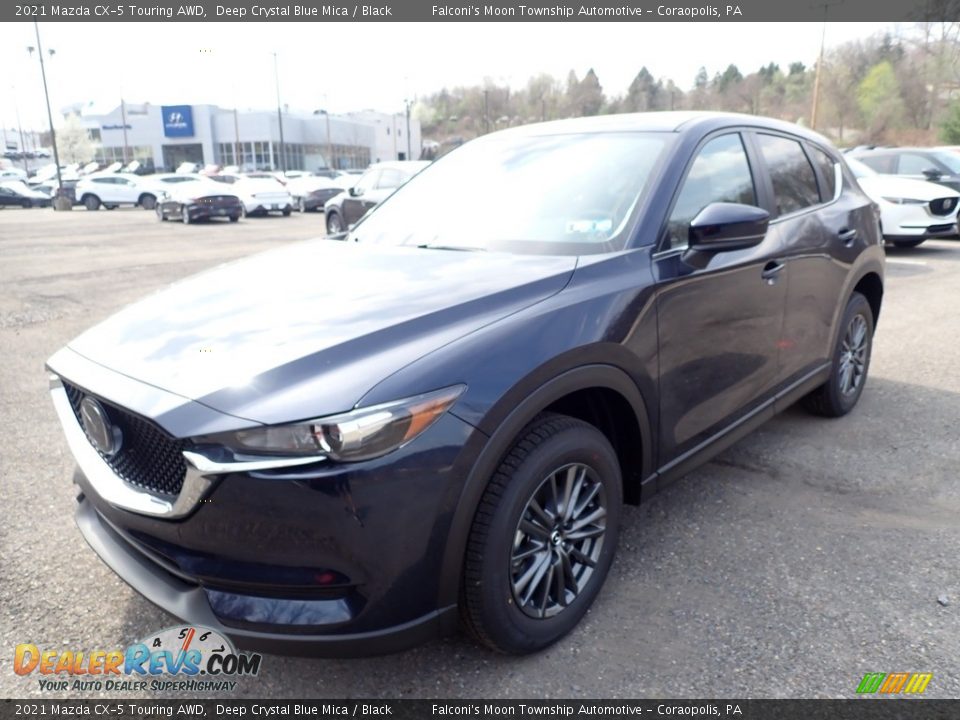 2021 Mazda CX-5 Touring AWD Deep Crystal Blue Mica / Black Photo #5