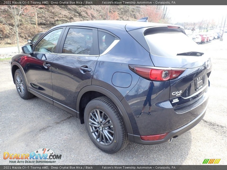 2021 Mazda CX-5 Touring AWD Deep Crystal Blue Mica / Black Photo #6