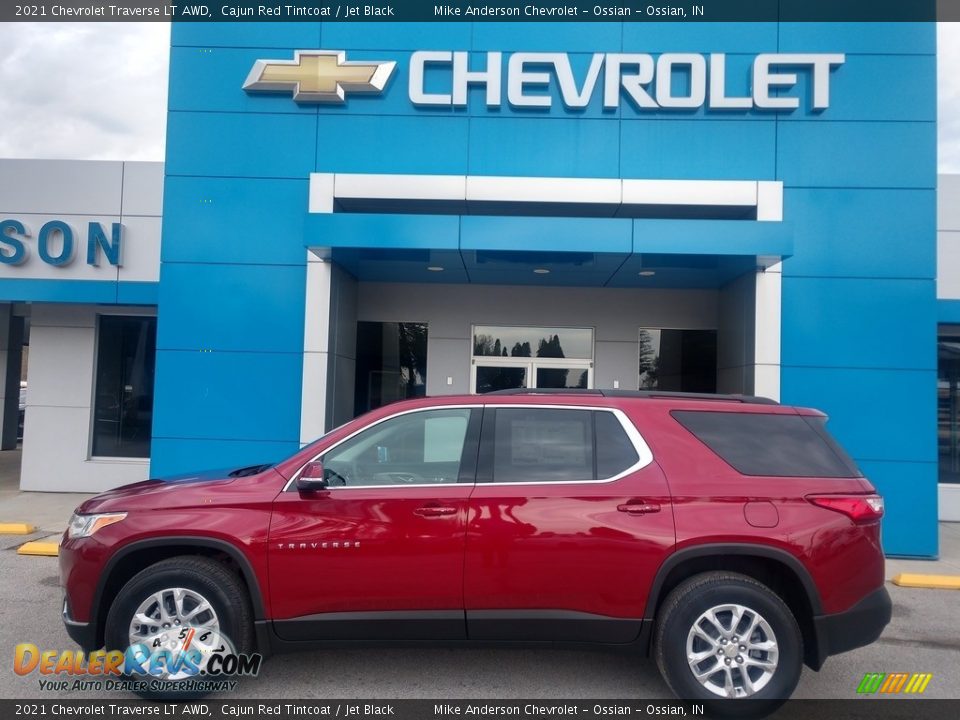 2021 Chevrolet Traverse LT AWD Cajun Red Tintcoat / Jet Black Photo #1