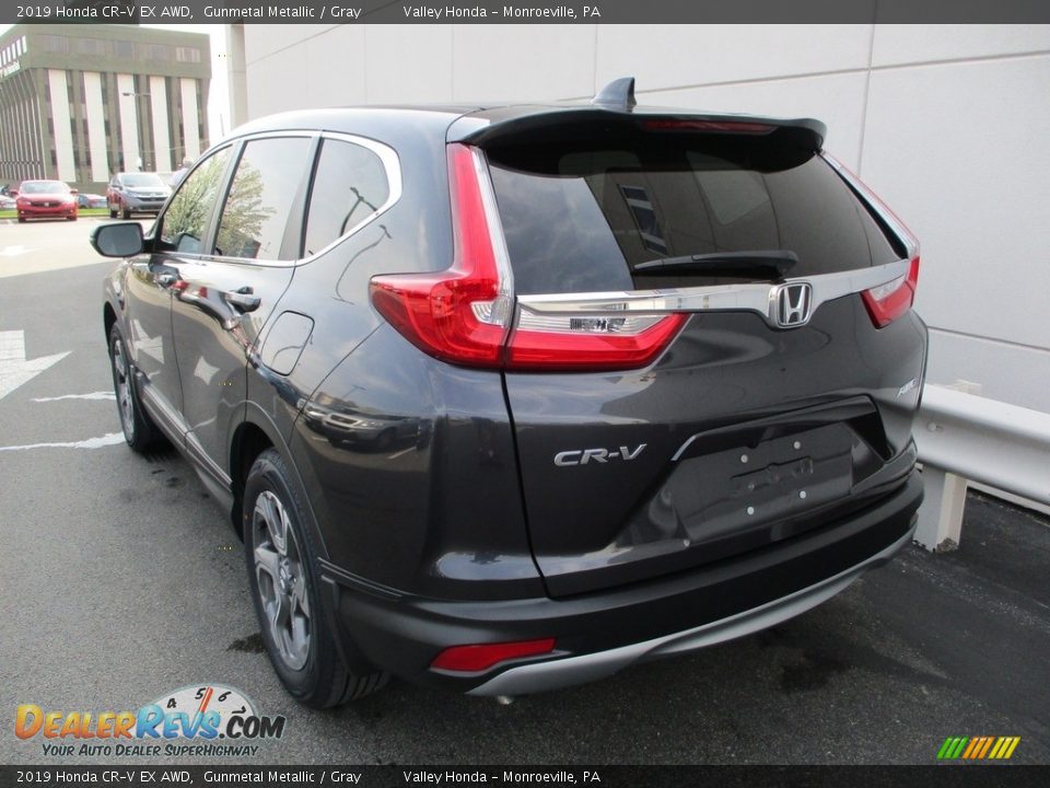 2019 Honda CR-V EX AWD Gunmetal Metallic / Gray Photo #3