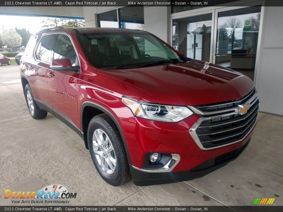 2021 Chevrolet Traverse LT AWD Cajun Red Tintcoat / Jet Black Photo #2