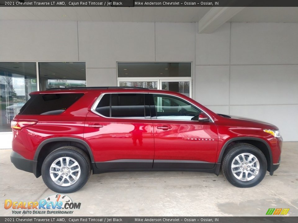 2021 Chevrolet Traverse LT AWD Cajun Red Tintcoat / Jet Black Photo #3