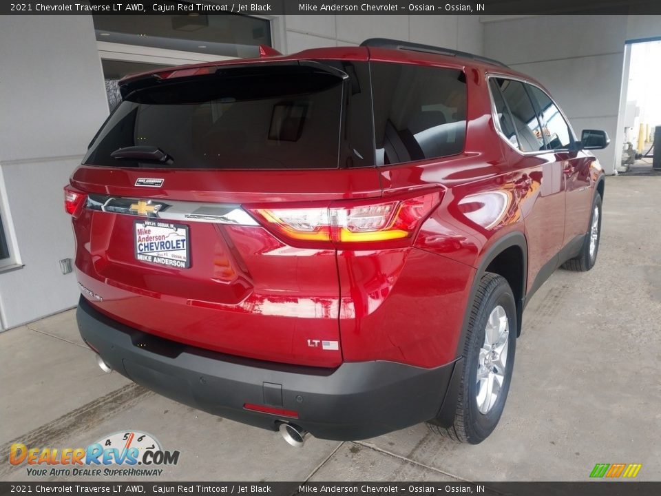 2021 Chevrolet Traverse LT AWD Cajun Red Tintcoat / Jet Black Photo #4