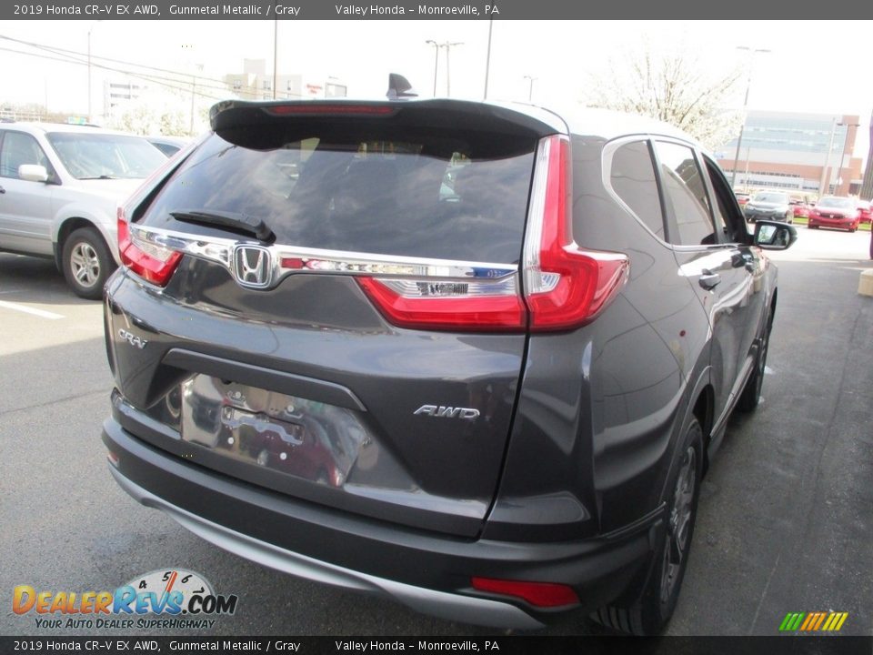 2019 Honda CR-V EX AWD Gunmetal Metallic / Gray Photo #5