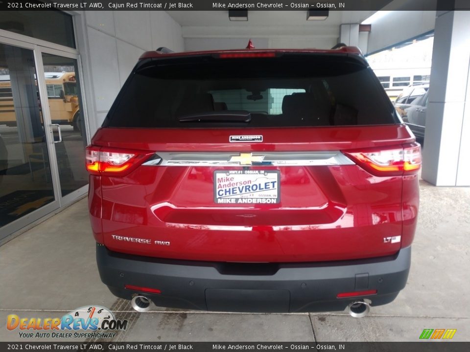 2021 Chevrolet Traverse LT AWD Cajun Red Tintcoat / Jet Black Photo #5