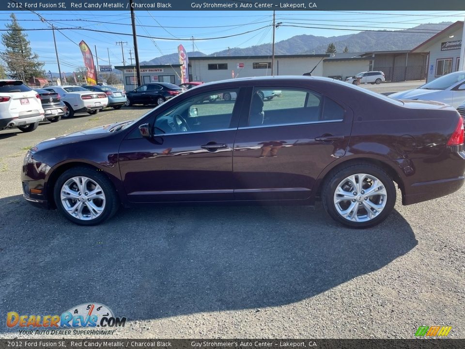 2012 Ford Fusion SE Red Candy Metallic / Charcoal Black Photo #6