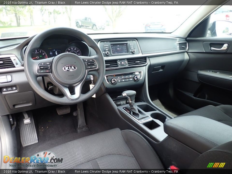 Black Interior - 2016 Kia Optima LX Photo #14