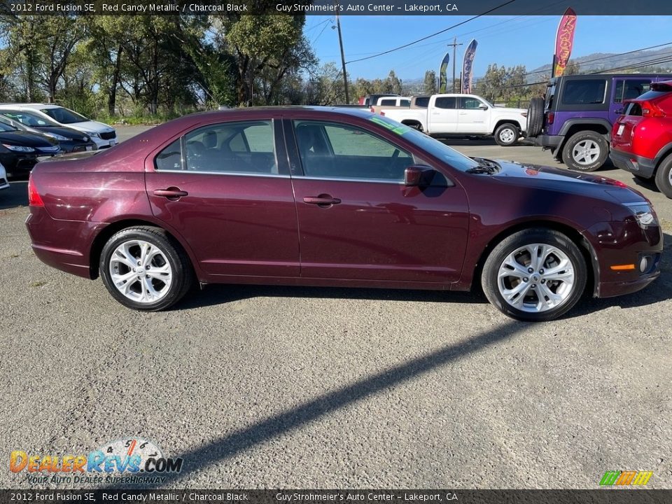 2012 Ford Fusion SE Red Candy Metallic / Charcoal Black Photo #7