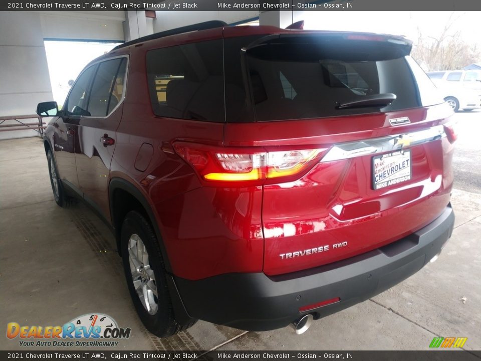 2021 Chevrolet Traverse LT AWD Cajun Red Tintcoat / Jet Black Photo #9