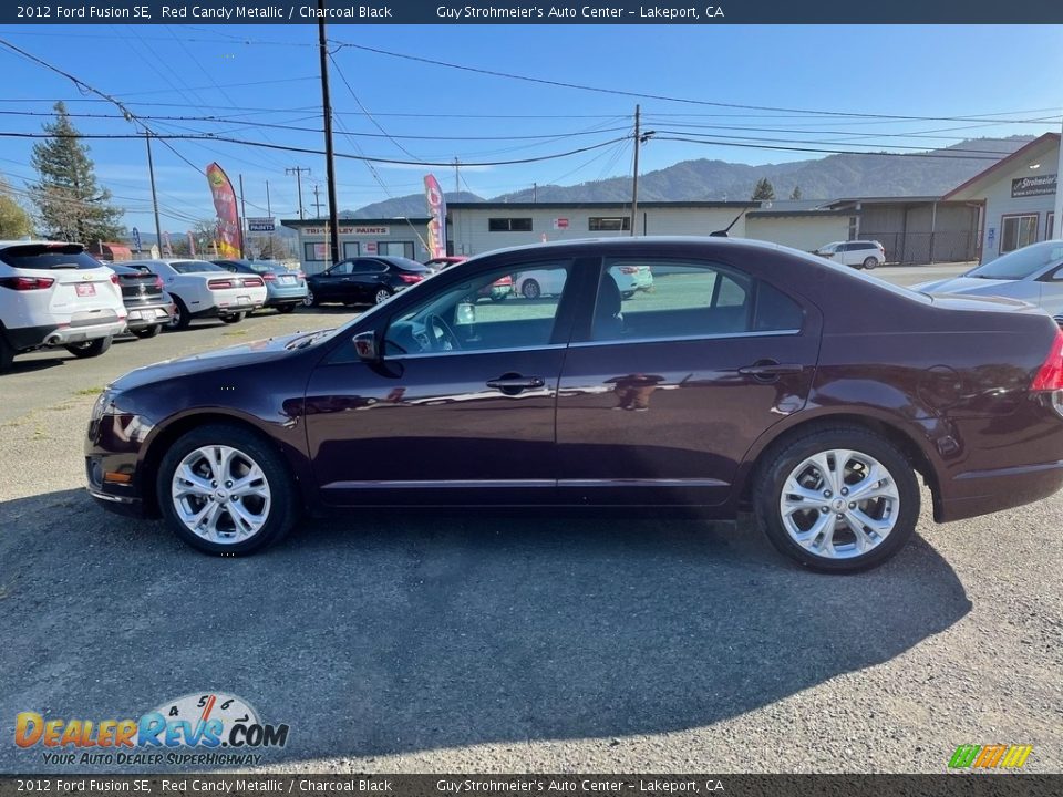 2012 Ford Fusion SE Red Candy Metallic / Charcoal Black Photo #8