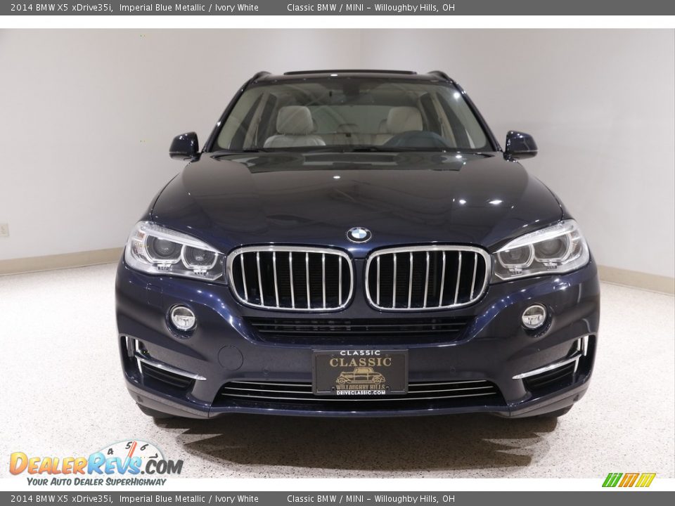 2014 BMW X5 xDrive35i Imperial Blue Metallic / Ivory White Photo #2