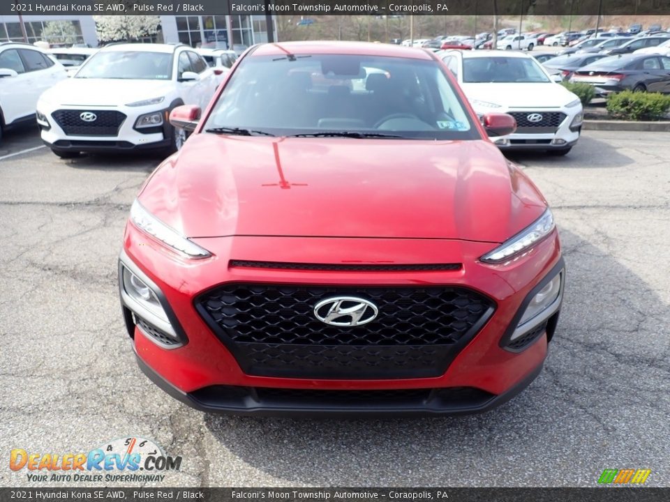 2021 Hyundai Kona SE AWD Pulse Red / Black Photo #4