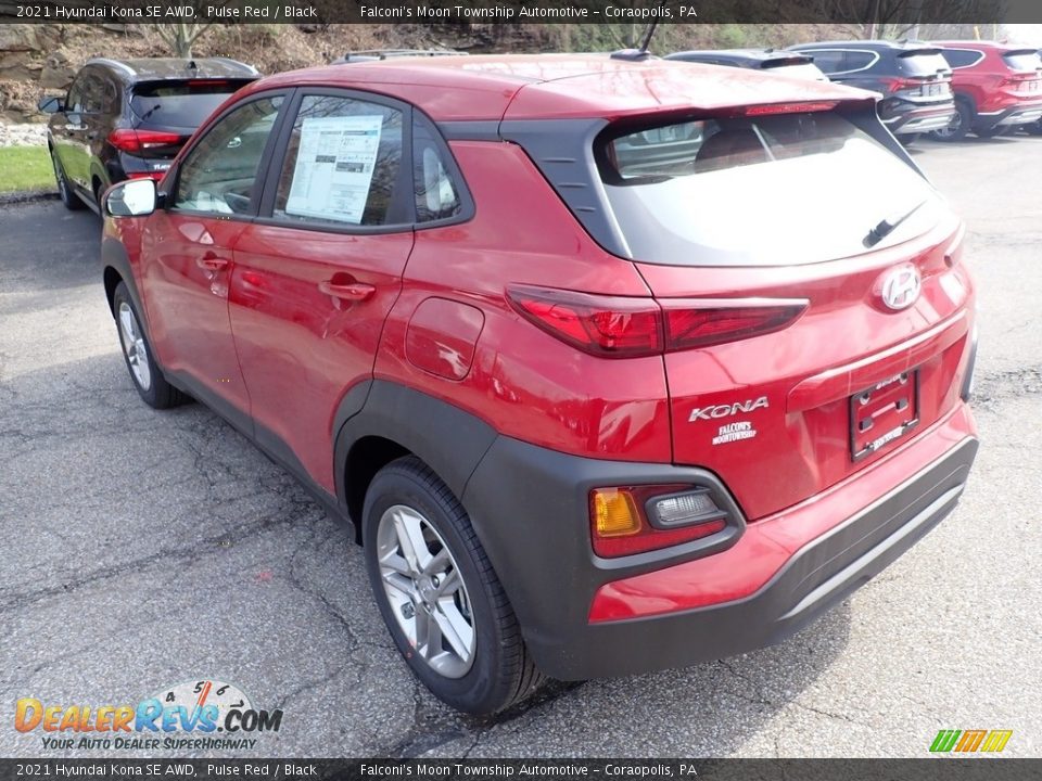 2021 Hyundai Kona SE AWD Pulse Red / Black Photo #6