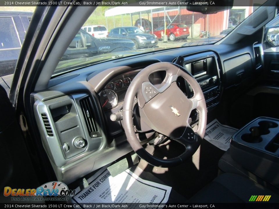 2014 Chevrolet Silverado 1500 LT Crew Cab Black / Jet Black/Dark Ash Photo #8