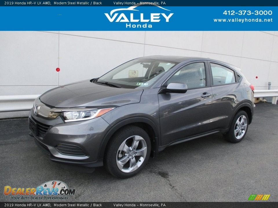 2019 Honda HR-V LX AWD Modern Steel Metallic / Black Photo #1