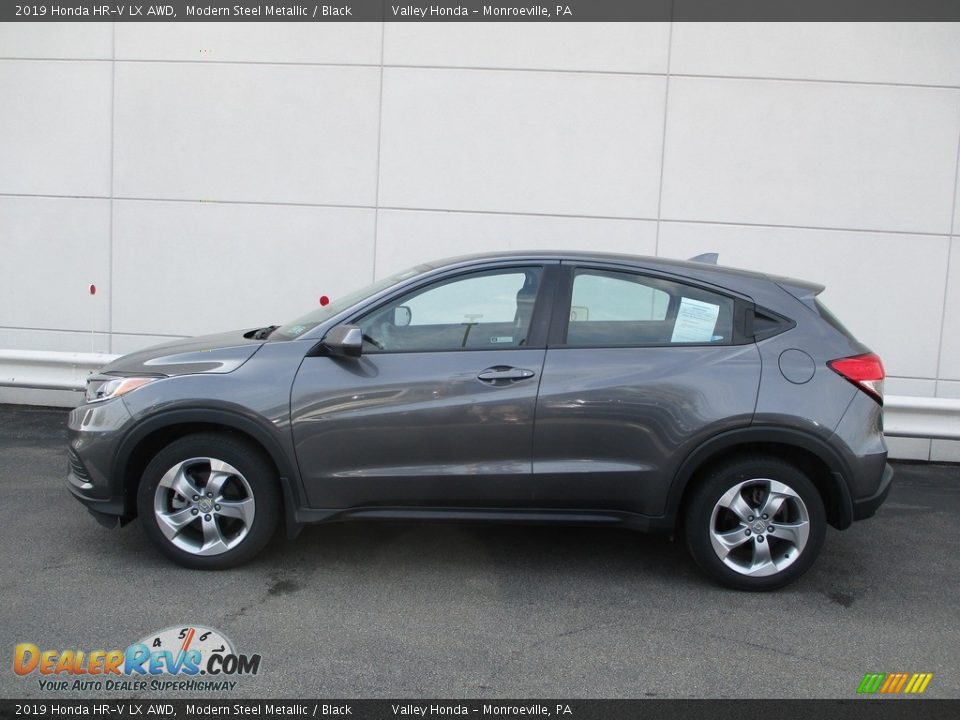 2019 Honda HR-V LX AWD Modern Steel Metallic / Black Photo #2