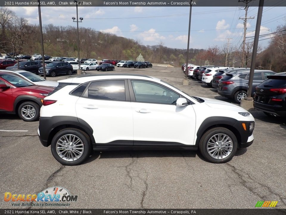 2021 Hyundai Kona SEL AWD Chalk White / Black Photo #1