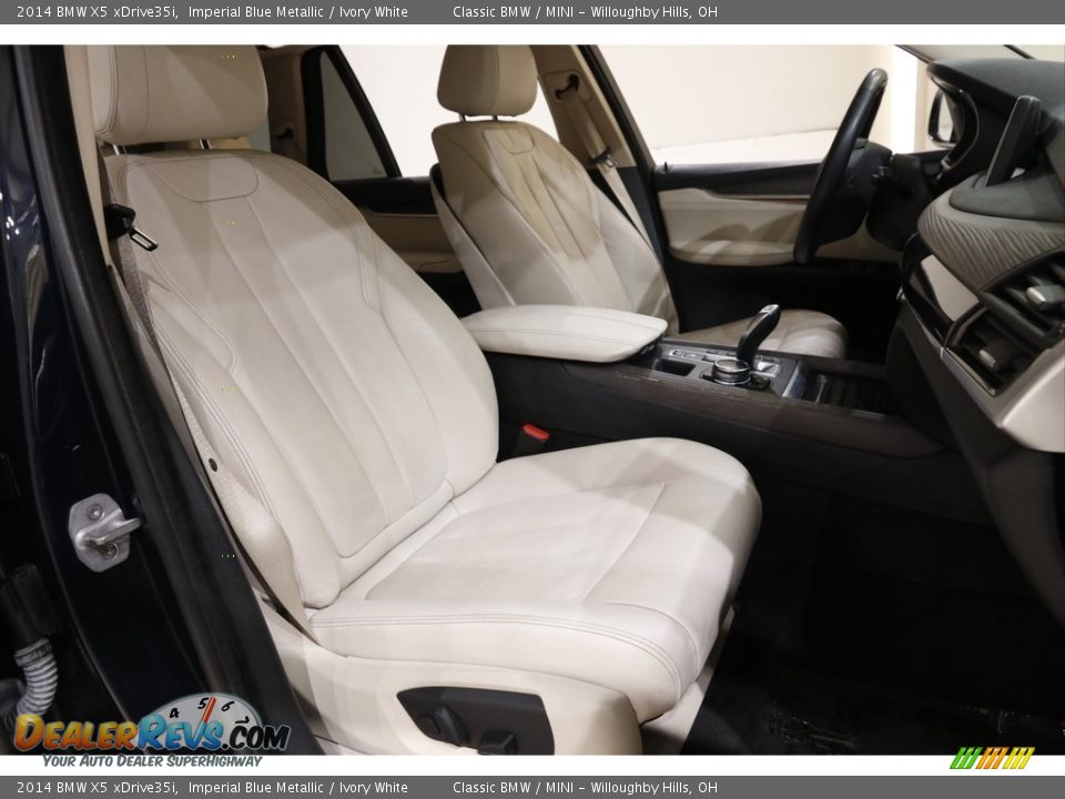 2014 BMW X5 xDrive35i Imperial Blue Metallic / Ivory White Photo #17