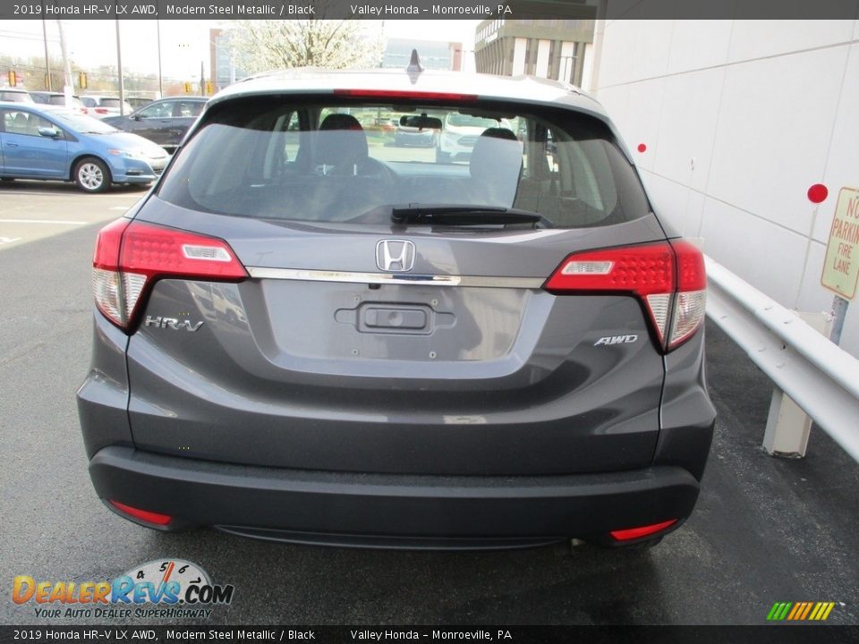 2019 Honda HR-V LX AWD Modern Steel Metallic / Black Photo #4