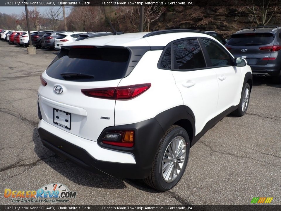 2021 Hyundai Kona SEL AWD Chalk White / Black Photo #2