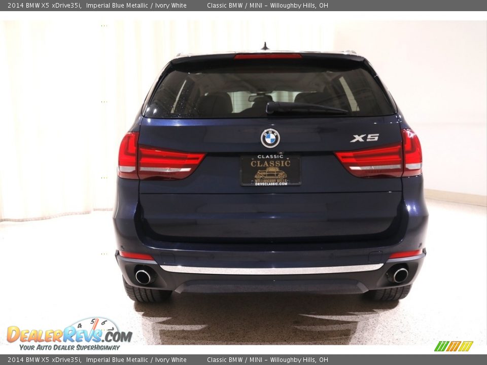 2014 BMW X5 xDrive35i Imperial Blue Metallic / Ivory White Photo #20