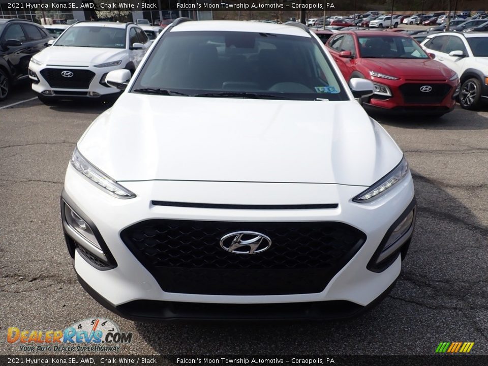 2021 Hyundai Kona SEL AWD Chalk White / Black Photo #4