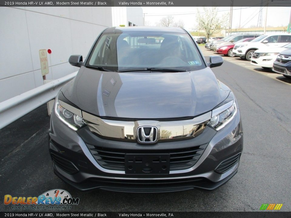 2019 Honda HR-V LX AWD Modern Steel Metallic / Black Photo #8